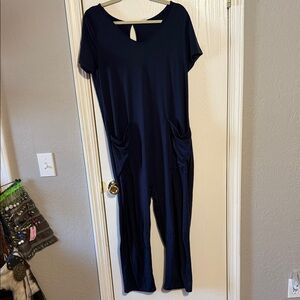 Navy Blue Women's Jumpsuit